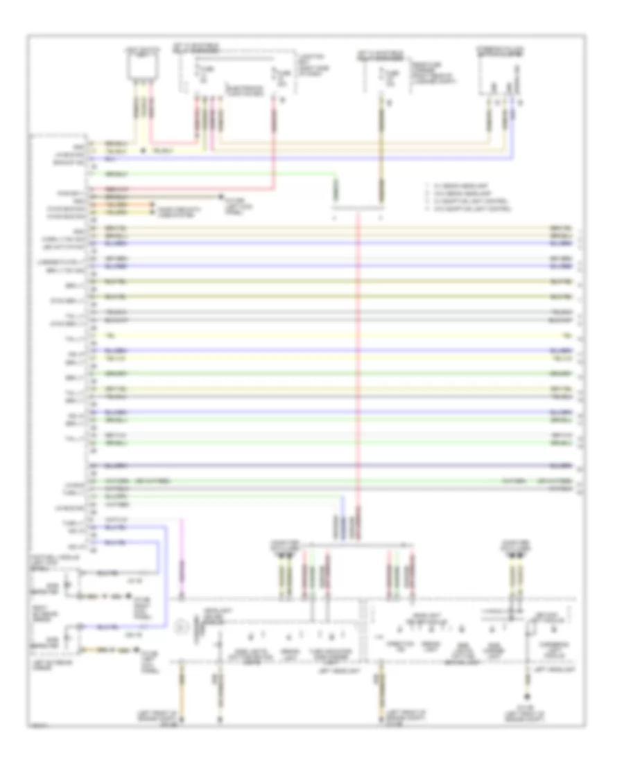 Exterior Lamps Wiring Diagram (1 of 3) for BMW 740i 2014