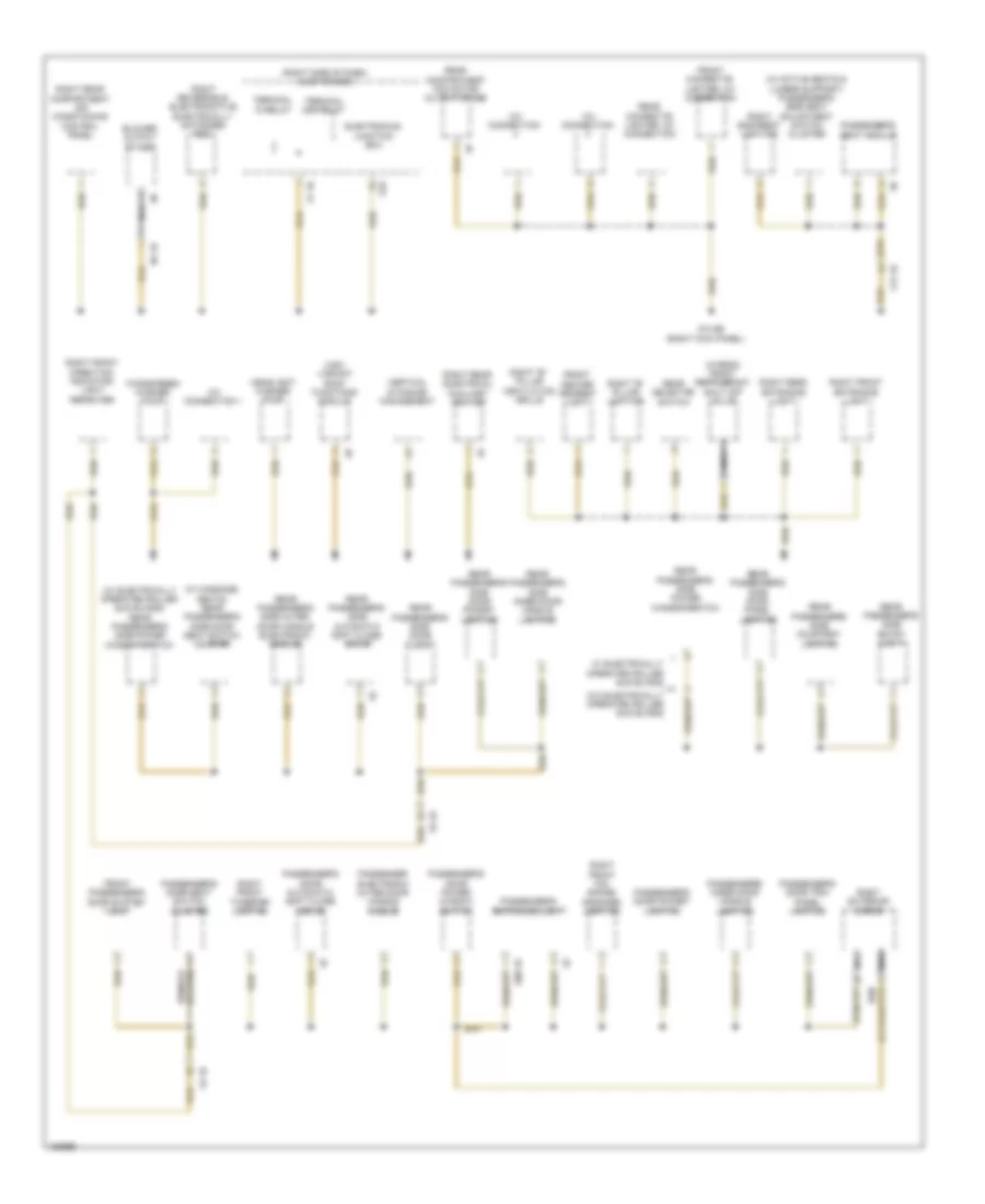 Ground Distribution Wiring Diagram (2 of 7) for BMW 740i 2014