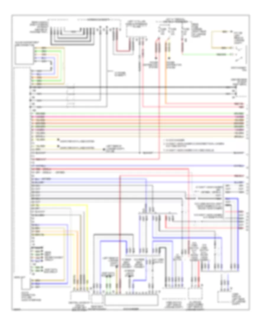 Navigation Wiring Diagram, High (1 of 2) for BMW 740i 2014