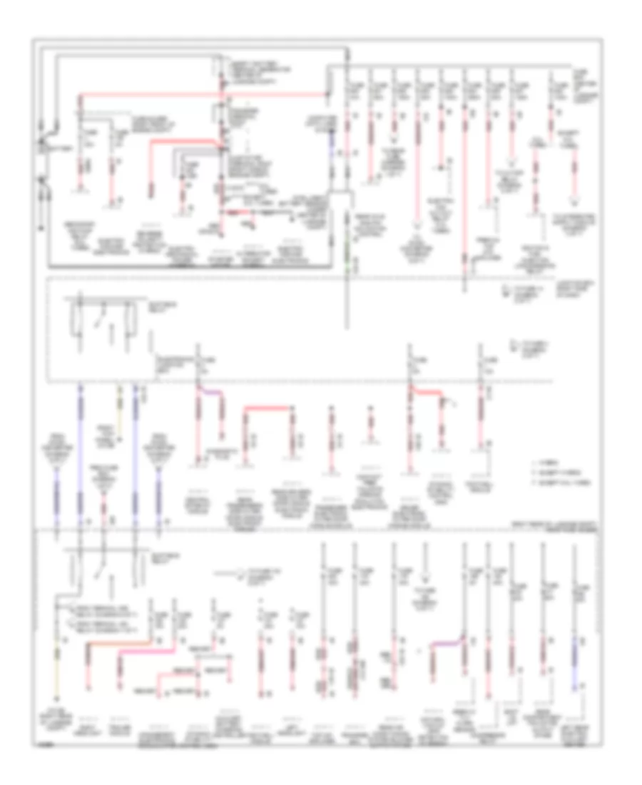 Power Distribution Wiring Diagram 1 of 7 for BMW 740i 2014