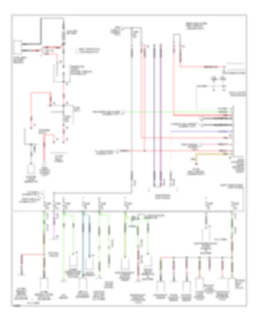 Power Distribution Wiring Diagram (5 of 7) for BMW 740i 2014