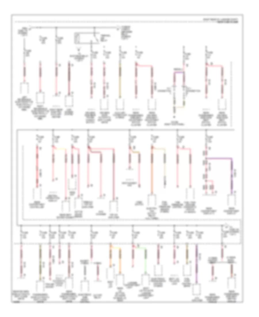 Power Distribution Wiring Diagram (6 of 7) for BMW 740i 2014
