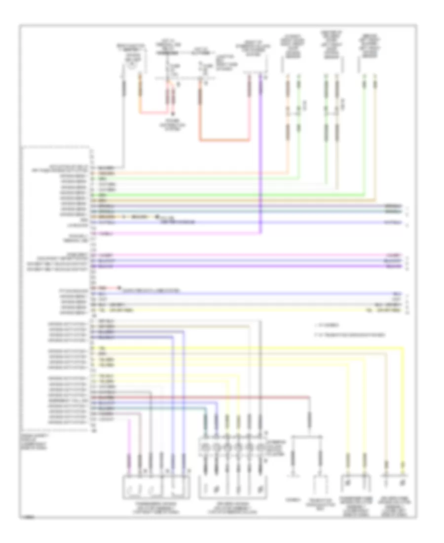 Supplemental Restraints Wiring Diagram 1 of 3 for BMW 740i 2014