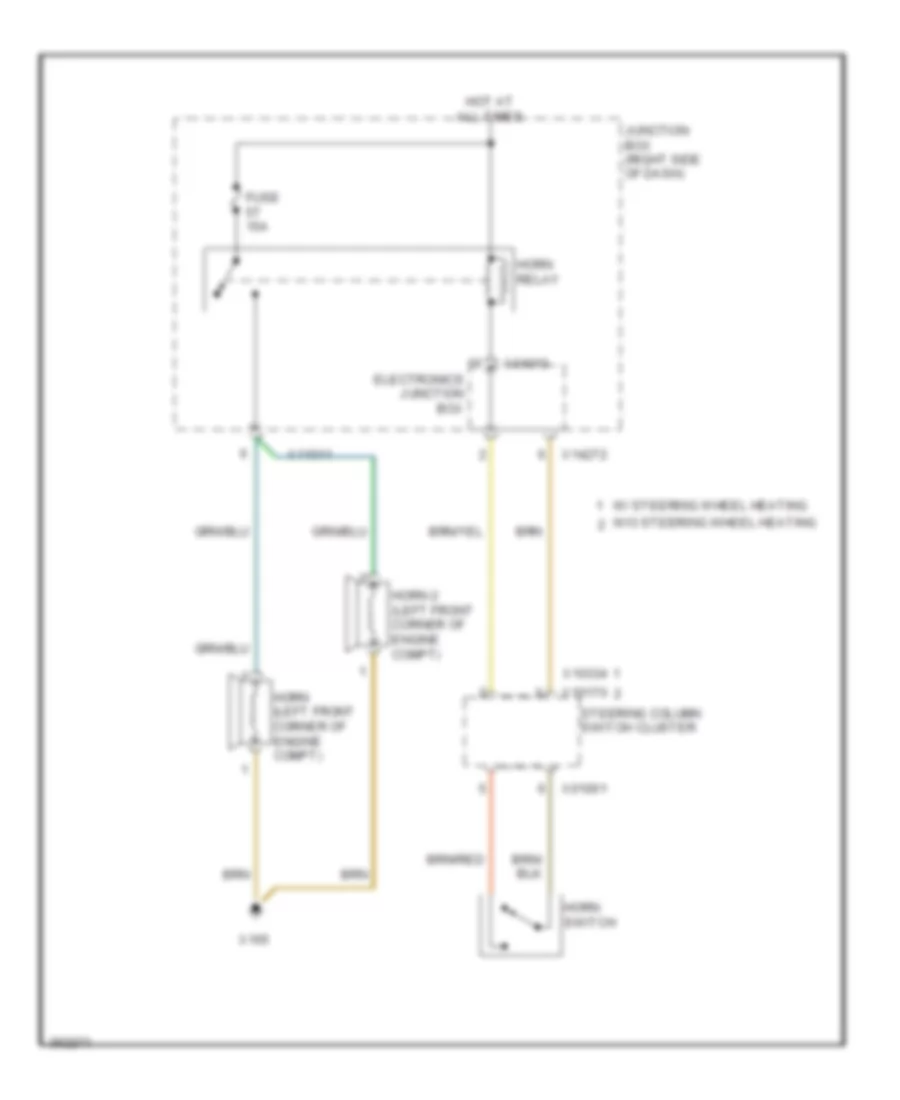 Horn Wiring Diagram for BMW Z4 35is 2011