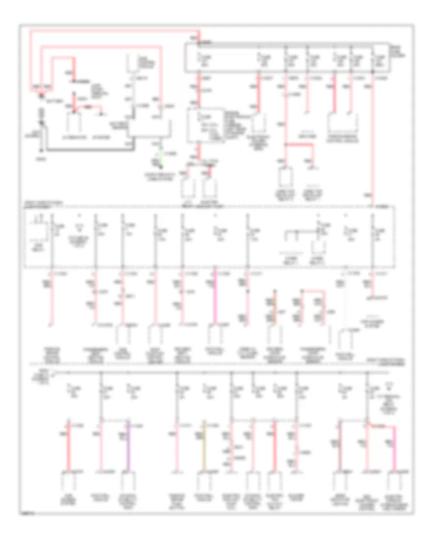 Power Distribution Wiring Diagram 1 of 4 for BMW Z4 35is 2011