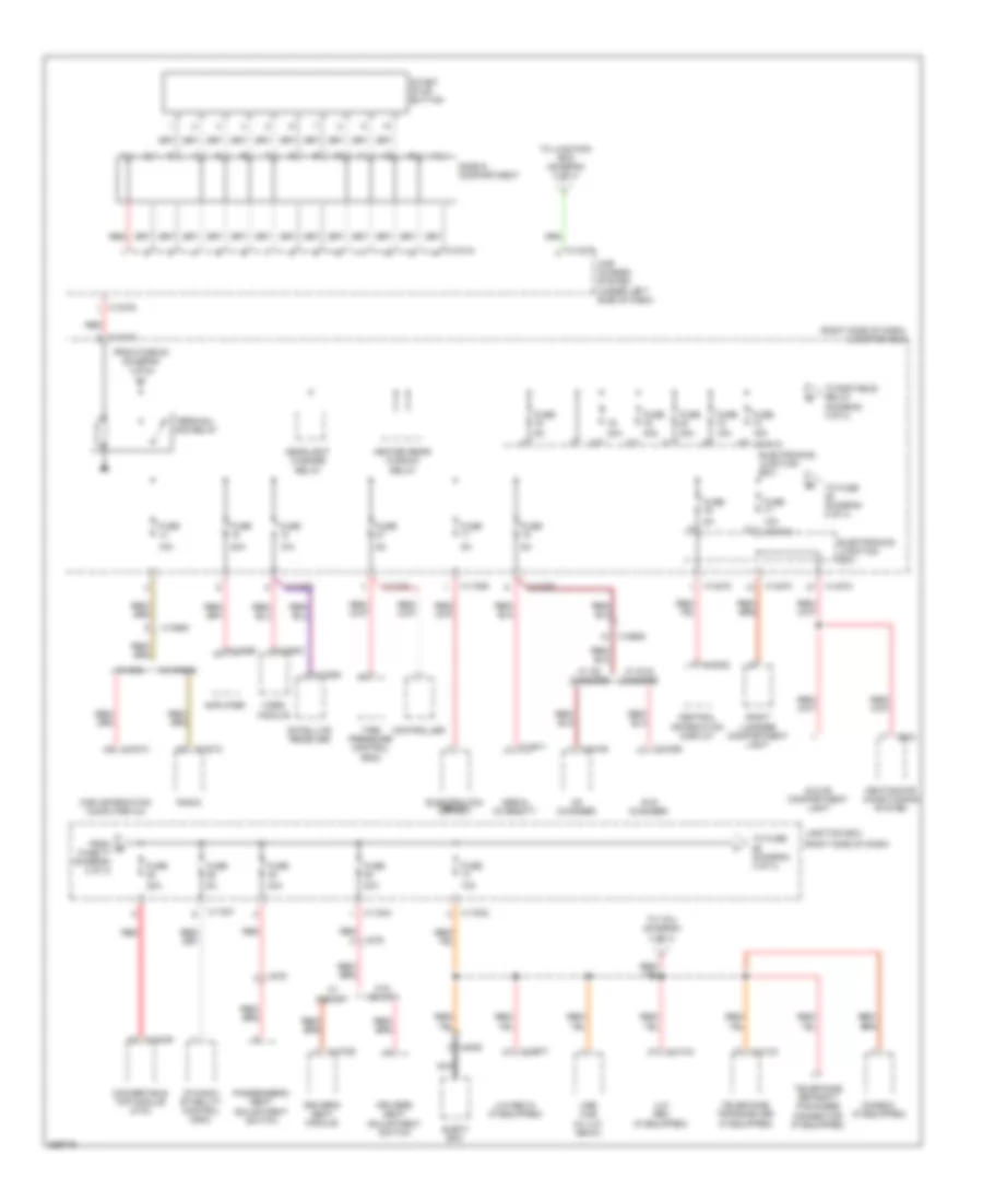 Power Distribution Wiring Diagram (2 of 4) for BMW Z4 35is 2011