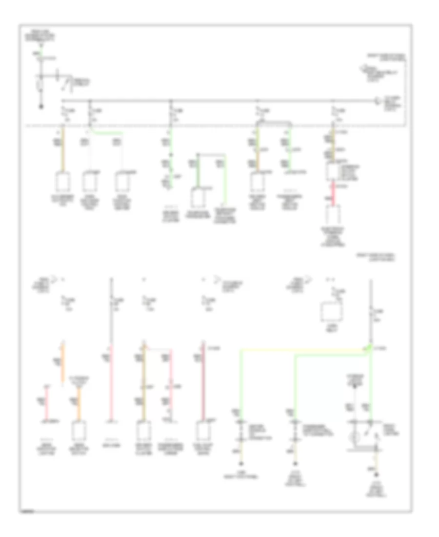 Power Distribution Wiring Diagram 3 of 4 for BMW Z4 35is 2011