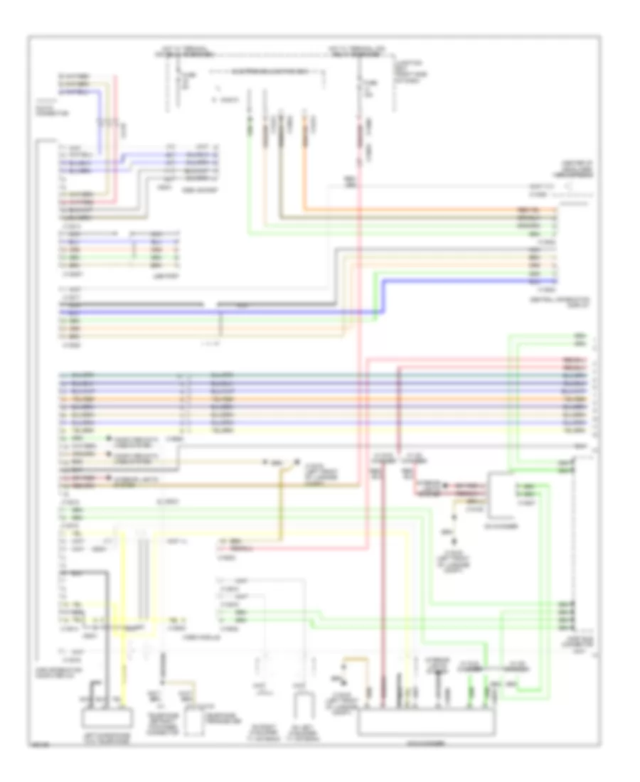 Premium Radio Wiring Diagram, with CIC without Amplifier (1 of 2) for BMW Z4 35is 2011