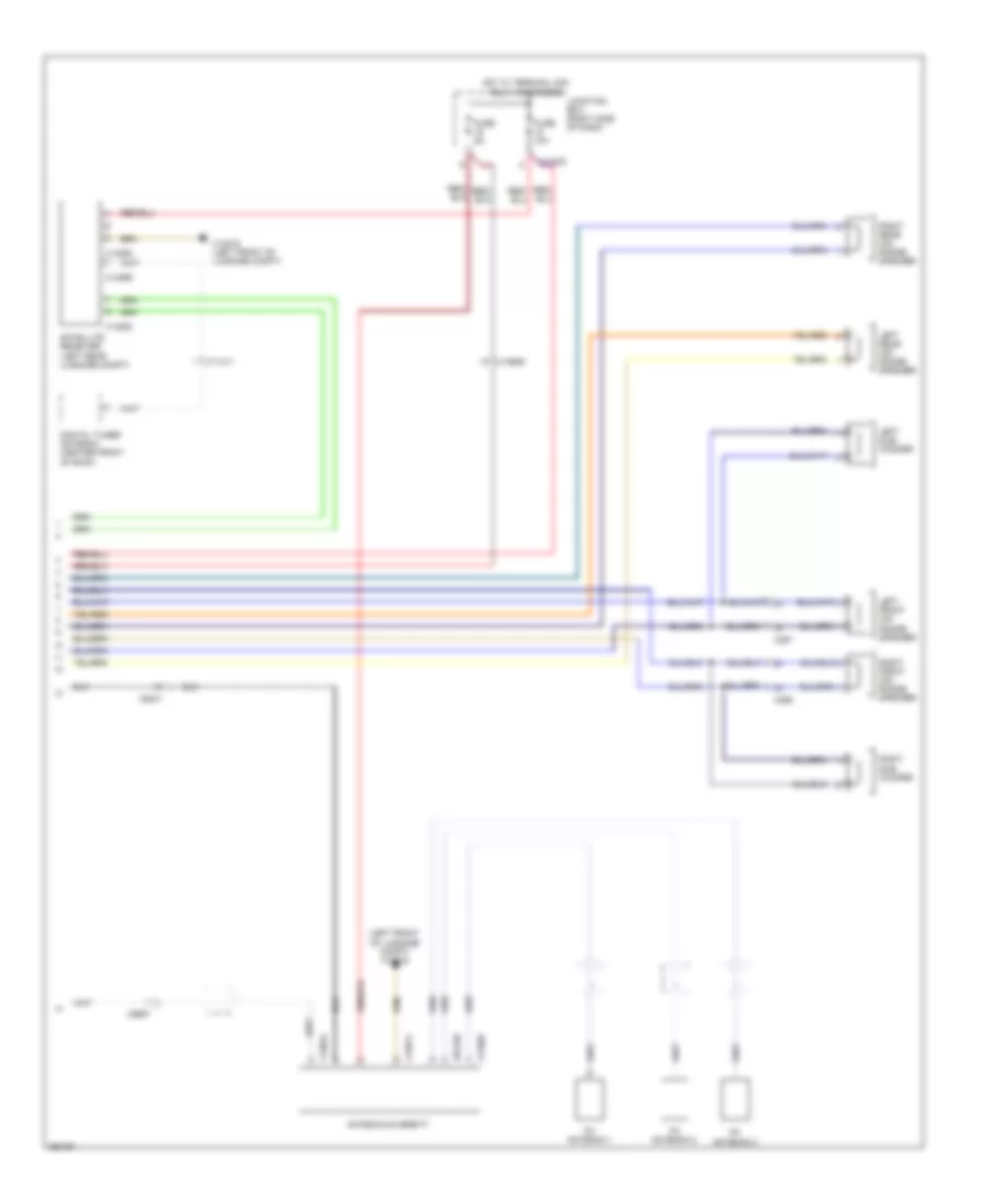 Premium Radio Wiring Diagram, with CIC without Amplifier (2 of 2) for BMW Z4 35is 2011
