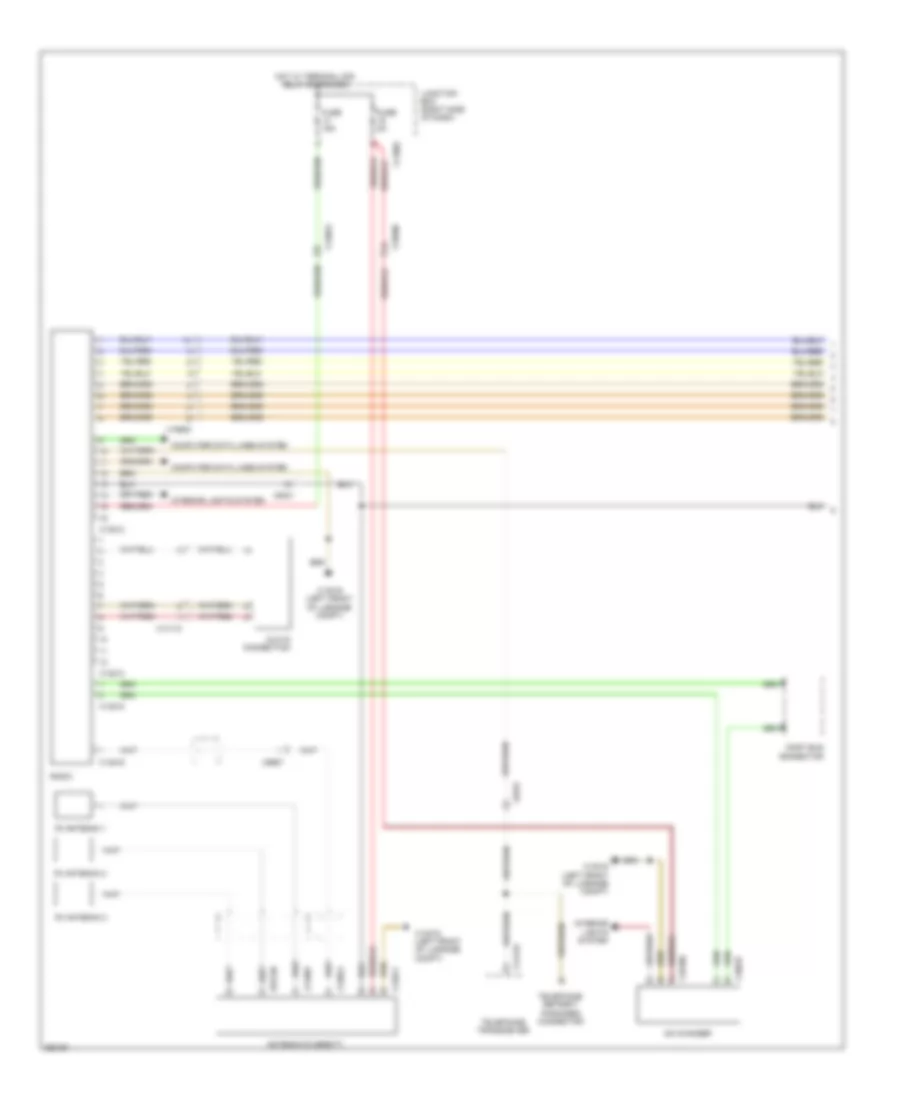 Premium Radio Wiring Diagram, without CIC (1 of 2) for BMW Z4 35is 2011