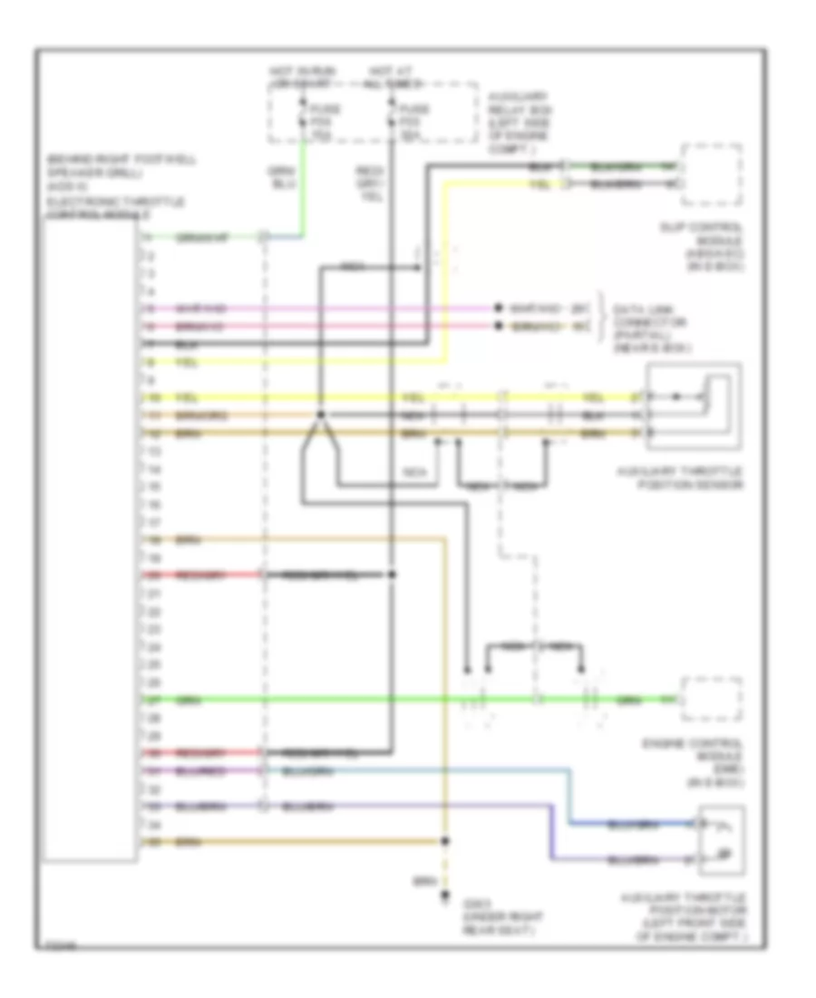 3 0L Electronic Throttle Control Wiring Diagram for BMW 530i 1994