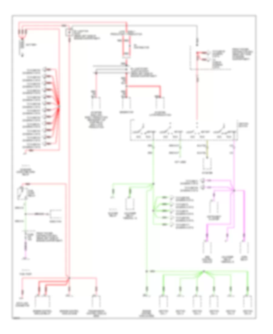 Power Distribution Wiring Diagram 1 of 5 for BMW 530i 1994