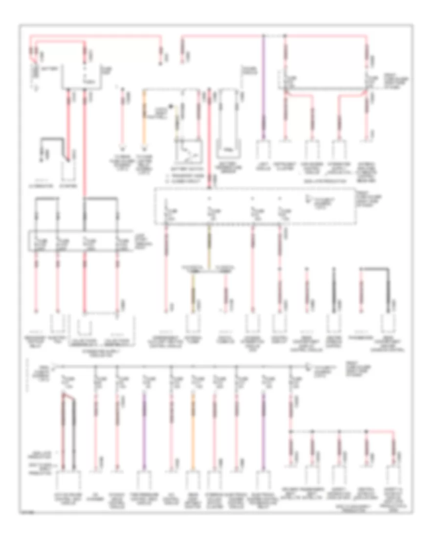 Power Distribution Wiring Diagram 1 of 3 for BMW 745i 2004