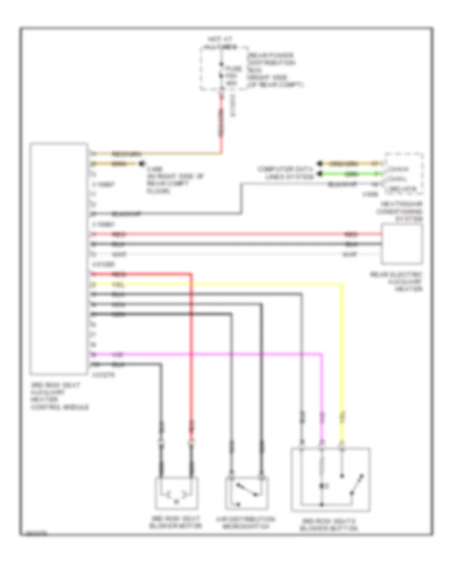3rd Row Seat Heater Wiring Diagram for BMW X5 35d 2012