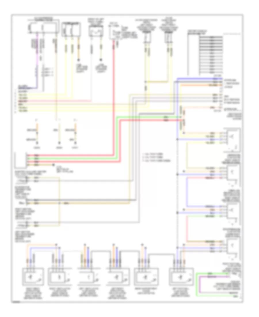 Automatic AC Wiring Diagram, Except Basic without Rear Compartment Blower (2 of 3) for BMW X5 35d 2012