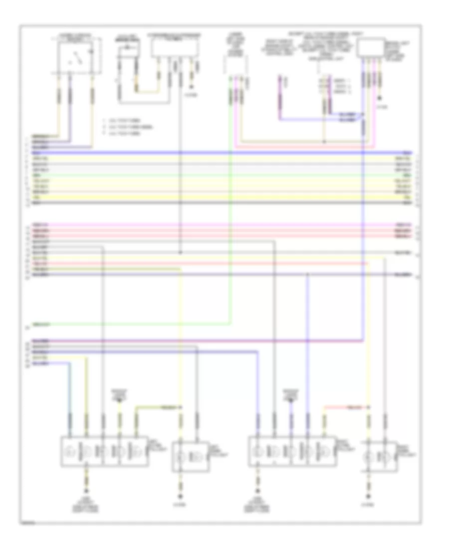 Exterior Lamps Wiring Diagram 2 of 3 for BMW X5 35d 2012