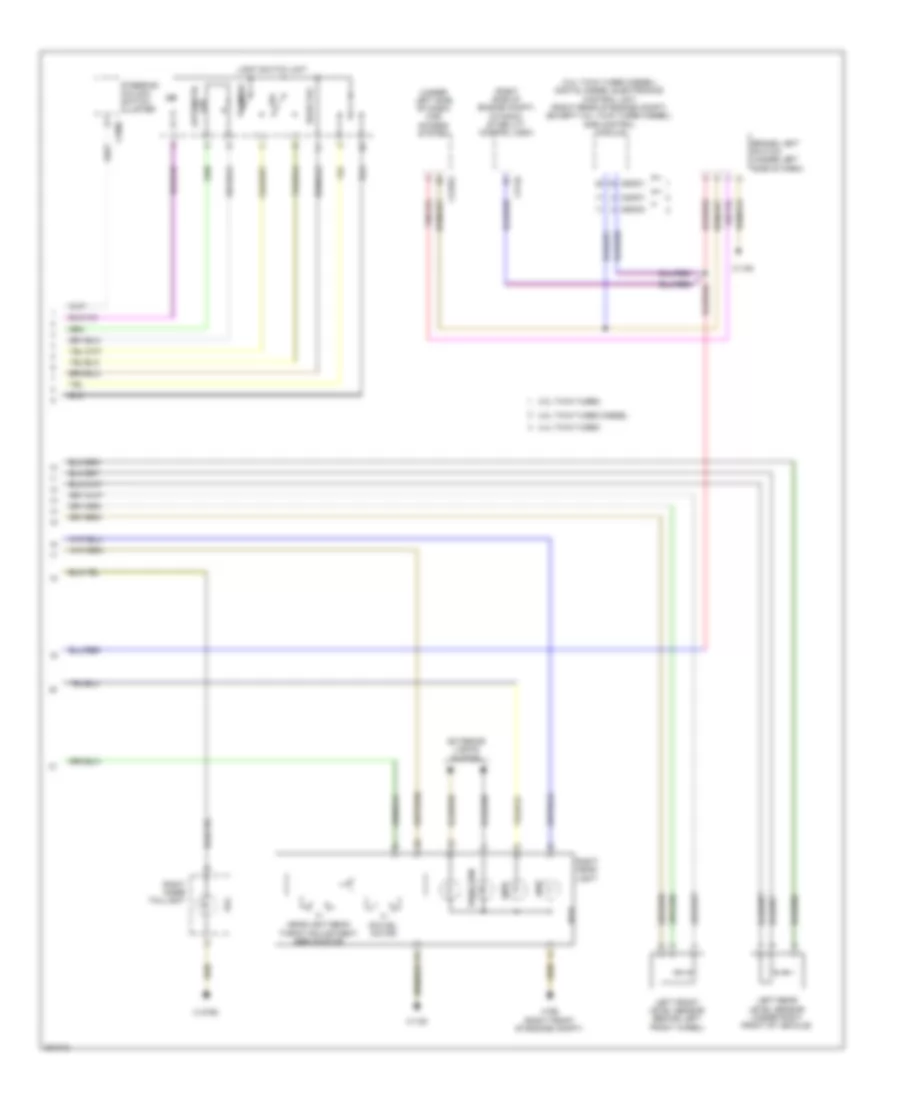Adaptive Front Lighting Wiring Diagram 2 of 2 for BMW X5 35d 2012