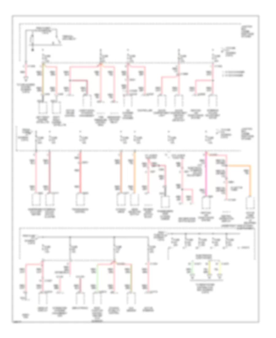 Power Distribution Wiring Diagram (2 of 5) for BMW X5 35d 2012