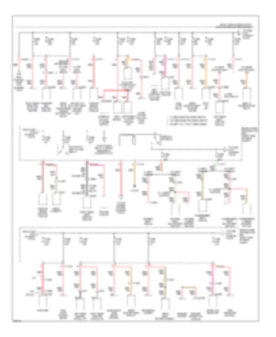 Power Distribution Wiring Diagram (3 of 5) for BMW X5 35d 2012
