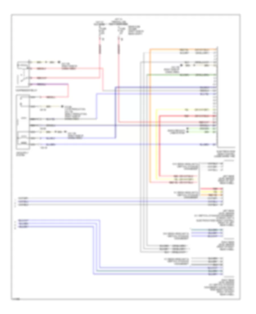 Air Suspension Wiring Diagram (2 of 2) for BMW ActiveHybrid 5 2013