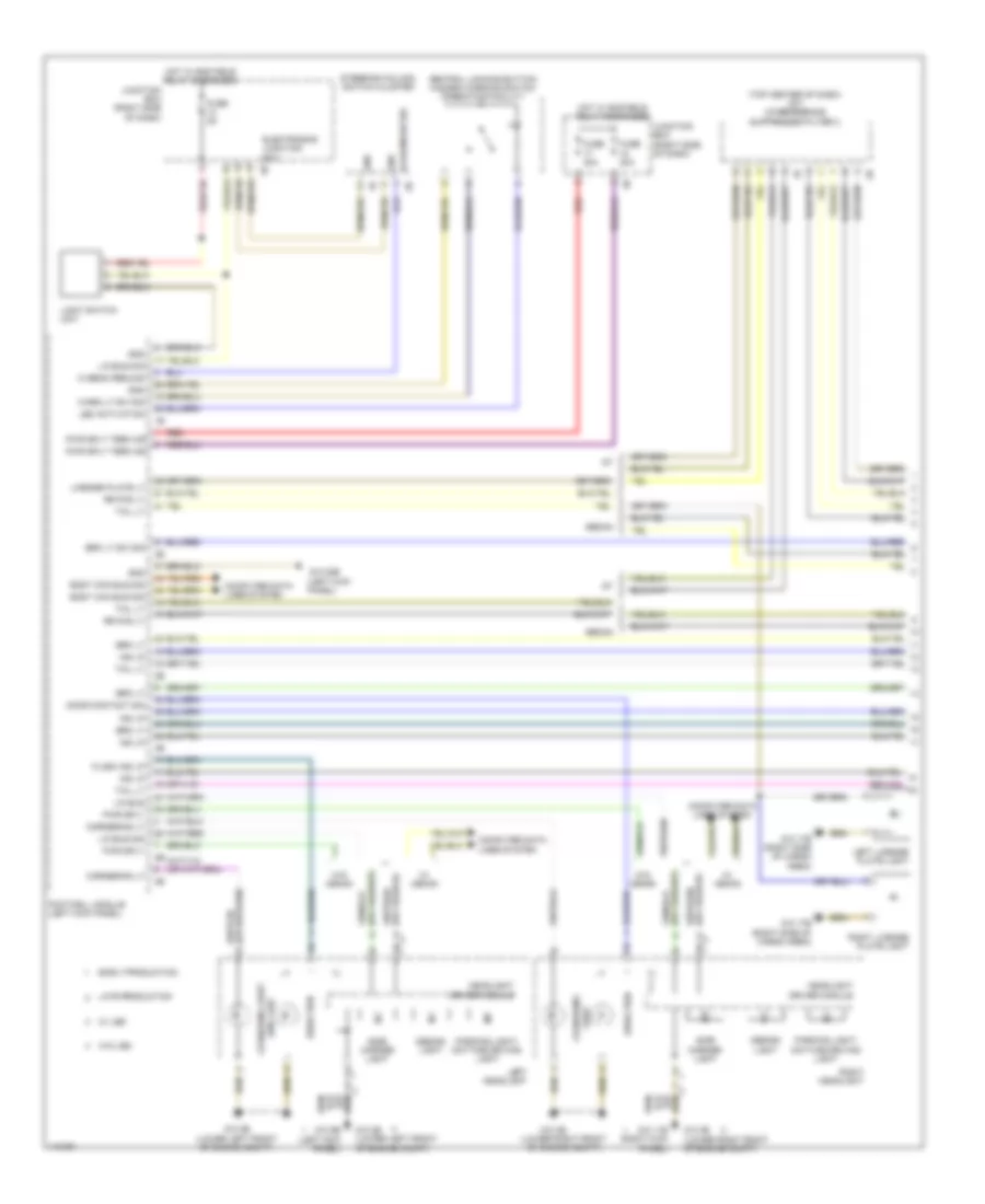 Exterior Lamps Wiring Diagram (1 of 2) for BMW ActiveHybrid 5 2013