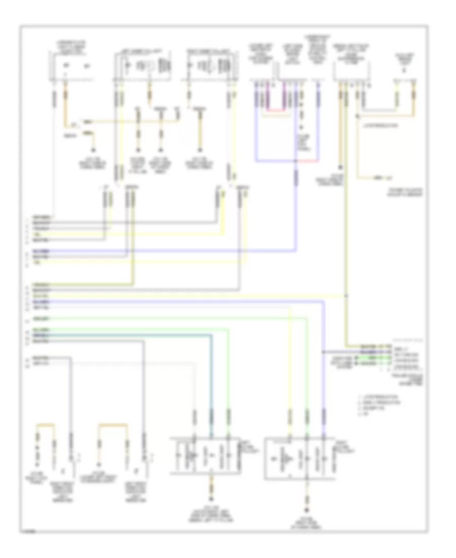 Exterior Lamps Wiring Diagram (2 of 2) for BMW ActiveHybrid 5 2013