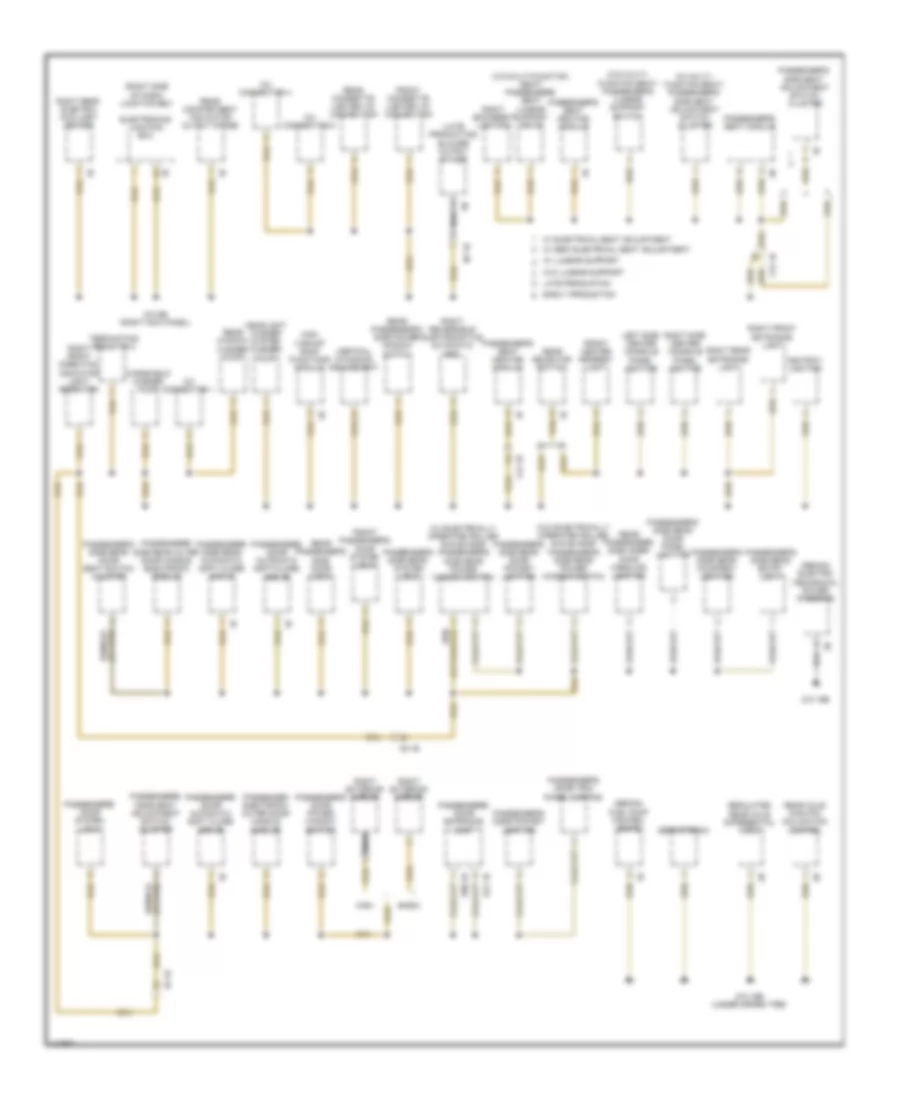 Ground Distribution Wiring Diagram (2 of 6) for BMW ActiveHybrid 5 2013