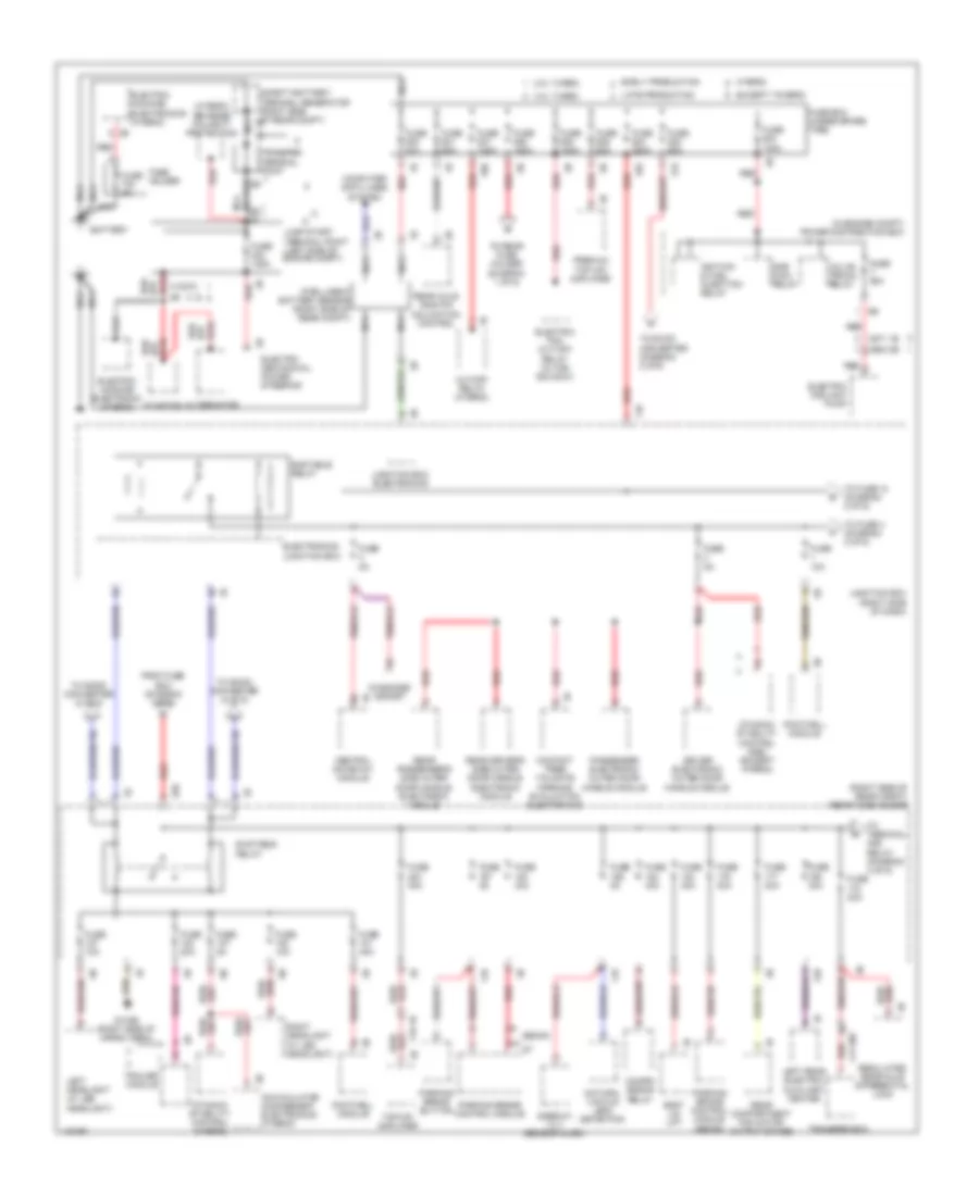 Power Distribution Wiring Diagram 1 of 6 for BMW ActiveHybrid 5 2013