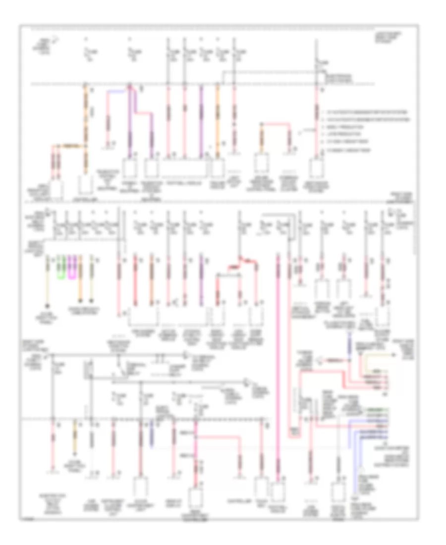 Power Distribution Wiring Diagram 2 of 6 for BMW ActiveHybrid 5 2013