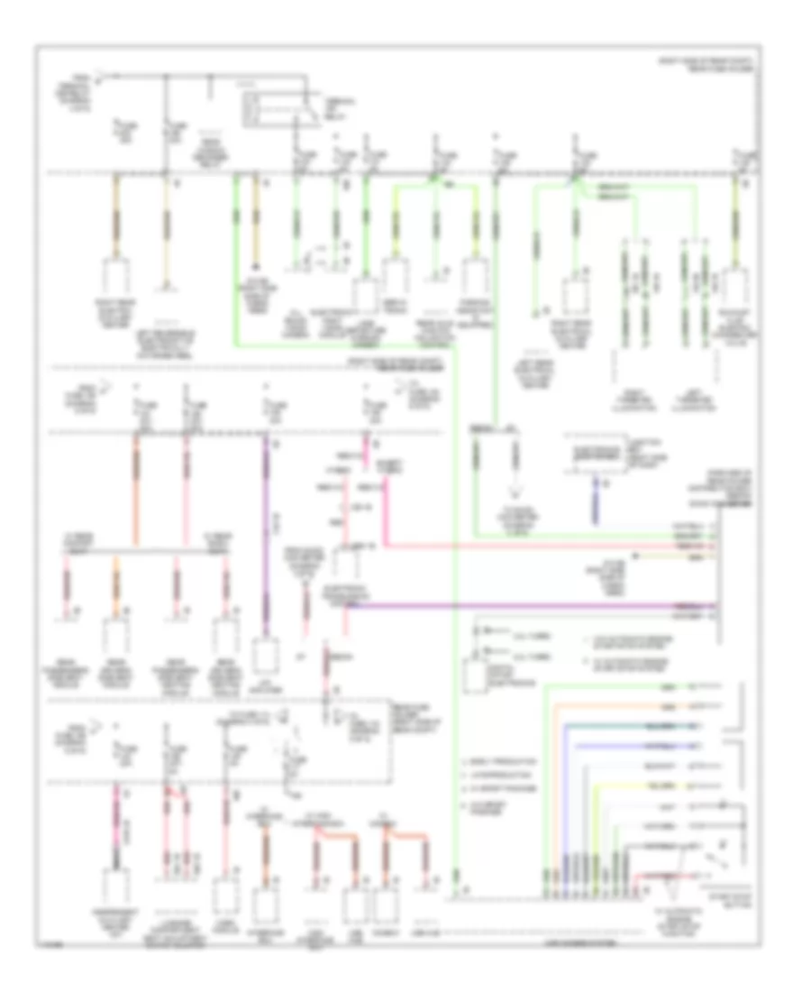 Power Distribution Wiring Diagram 6 of 6 for BMW ActiveHybrid 5 2013