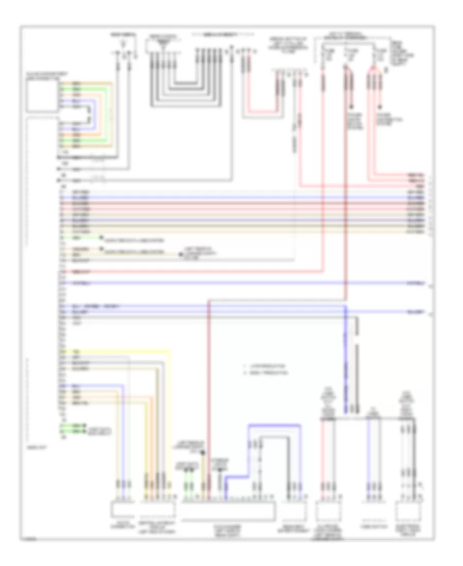 Base Radio Wiring Diagram Basic 1 of 2 for BMW ActiveHybrid 5 2013
