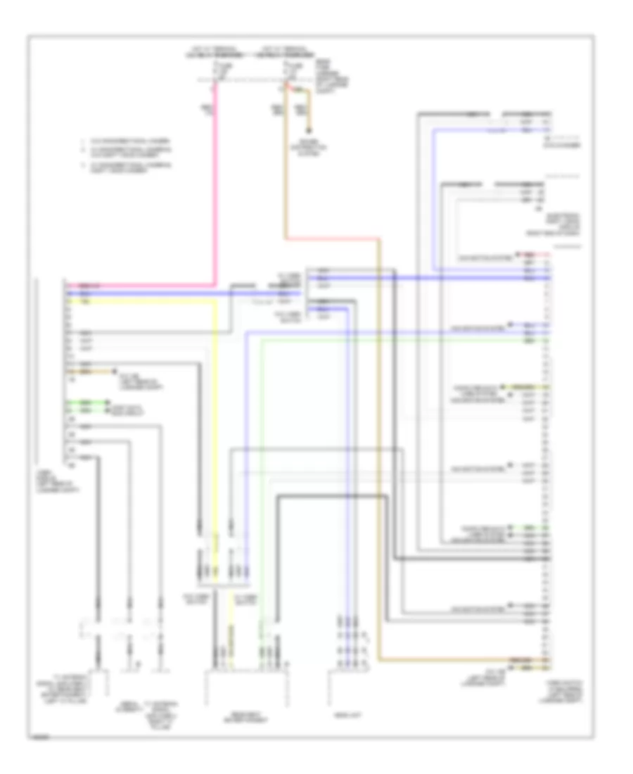 Video System Wiring Diagram for BMW 740Li 2014