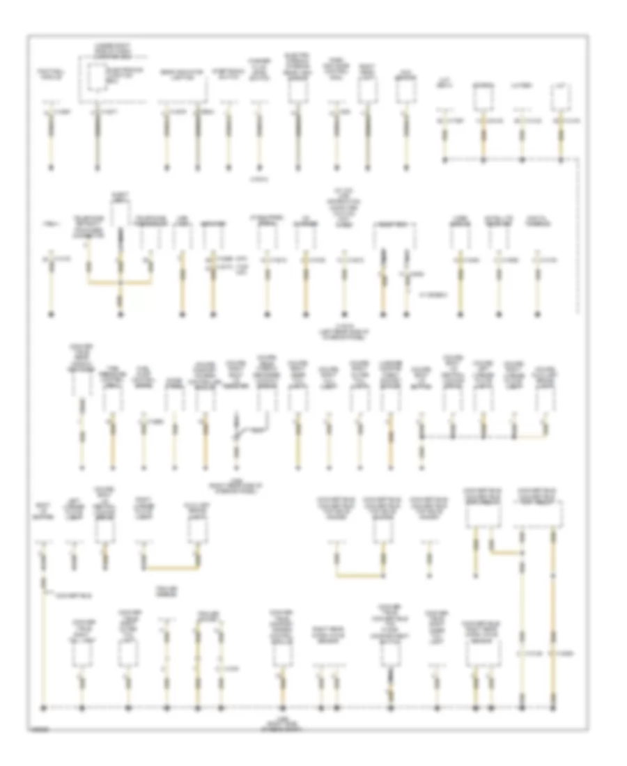 Ground Distribution Wiring Diagram 3 of 4 for BMW 128i 2012