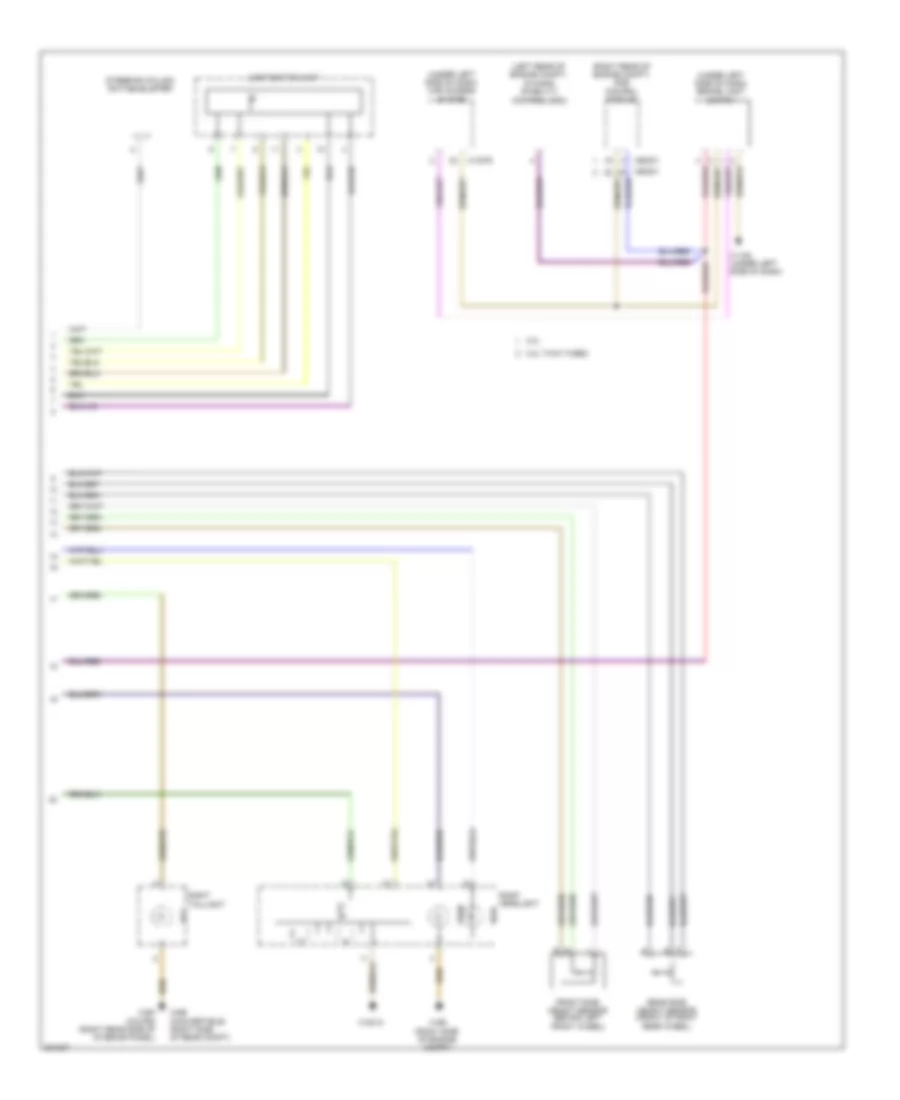 Adaptive Front Lighting Wiring Diagram (2 of 2) for BMW 128i 2012