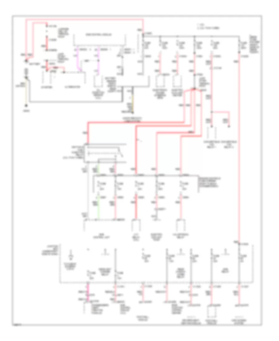 Power Distribution Wiring Diagram 1 of 5 for BMW 128i 2012