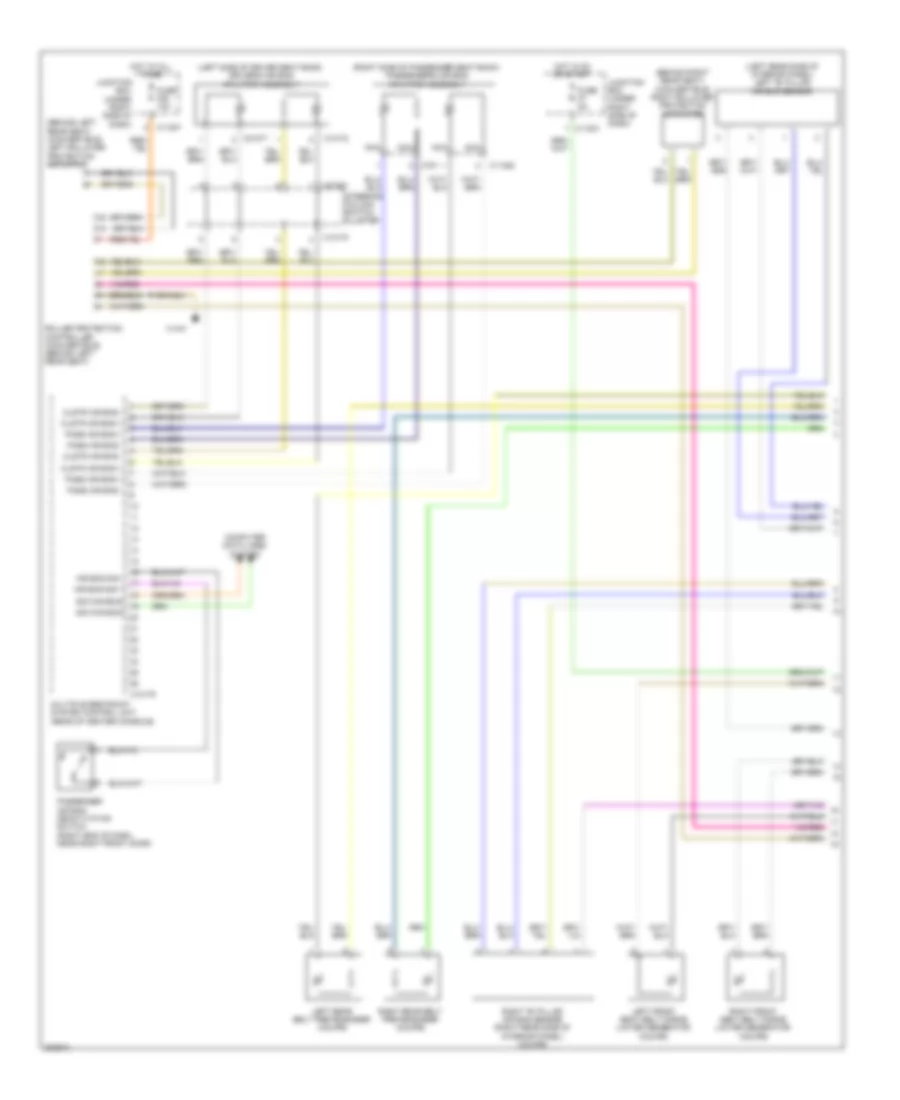 Supplemental Restraints Wiring Diagram 1 of 2 for BMW 128i 2012