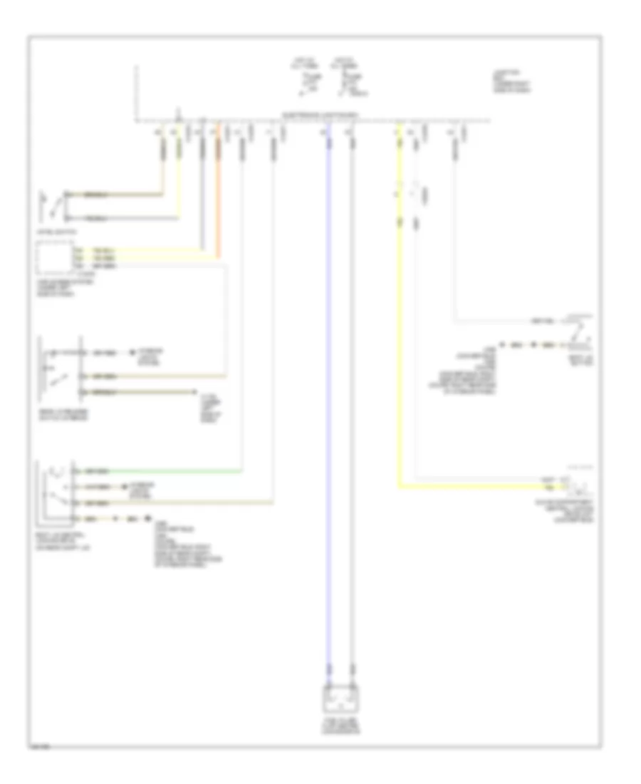 Trunk  Fuel Door Release Wiring Diagram for BMW 128i 2012