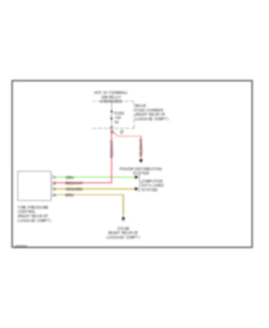 Warning Systems Wiring Diagram for BMW 740Li xDrive 2014
