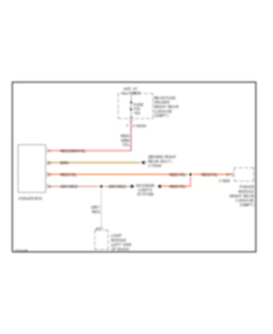 Cool Box Wiring Diagram without Rear Compartment Heater  A C for BMW 760Li 2004