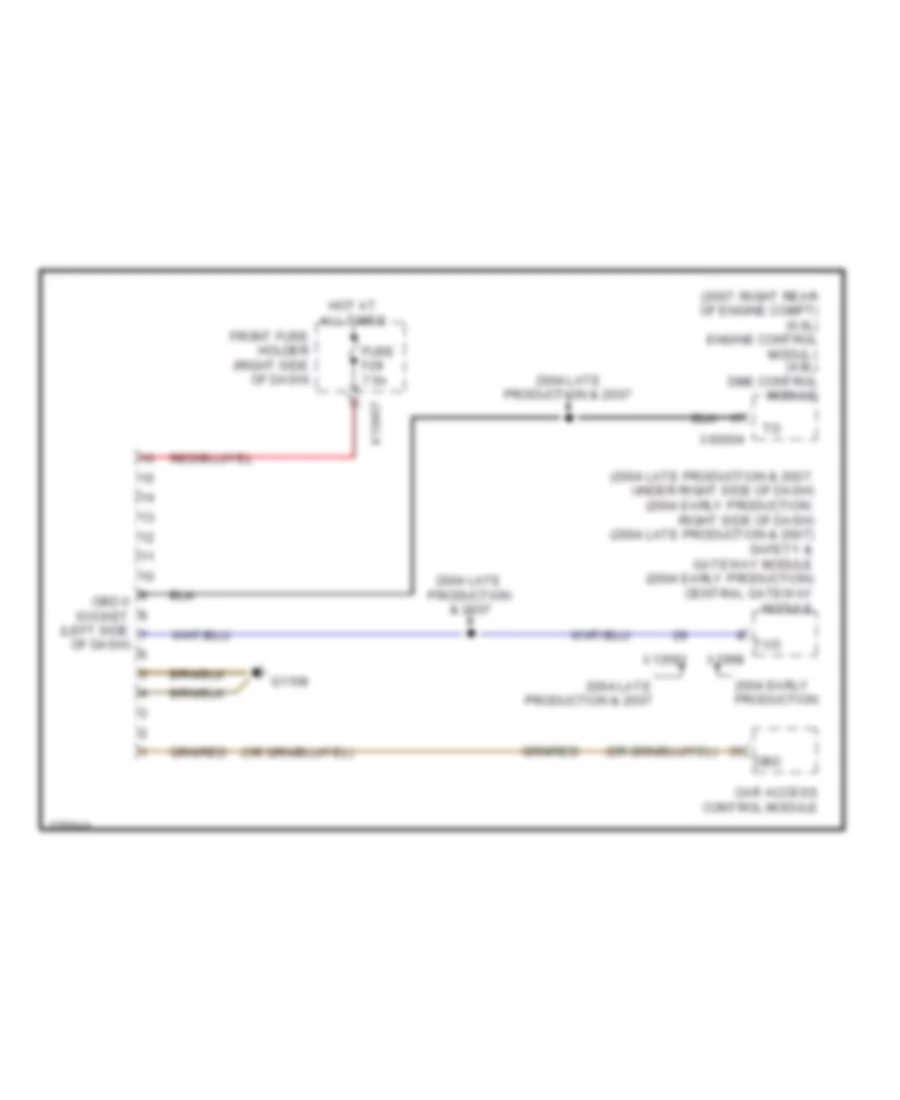 Data Link Connector Wiring Diagram for BMW 760Li 2004