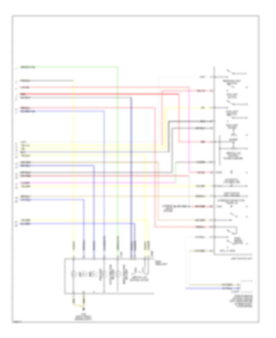 Headlamps Wiring Diagram, LM2 Light Module 2 without Xenon Lights (3 of 3) for BMW 760Li 2004