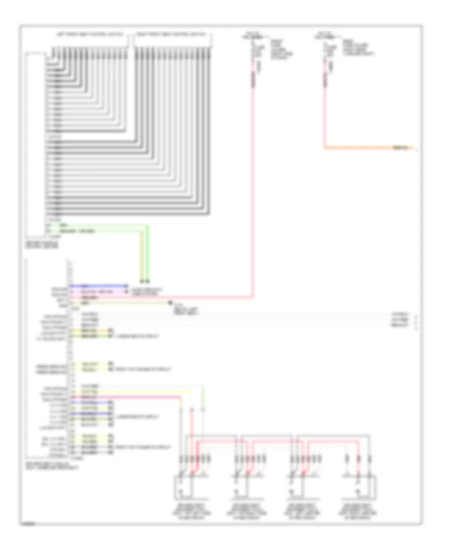 Front Seat Ventilation Wiring Diagram, with Lumbar (1 of 2) for BMW 760Li 2004