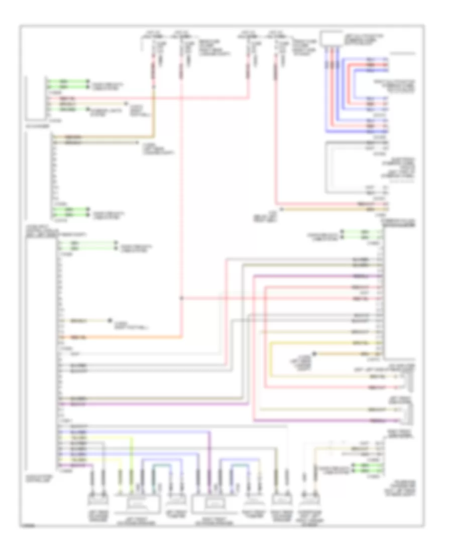 Premium Radio Wiring Diagram, Early Production HIFI, without AMP Amplifier for BMW 760Li 2004