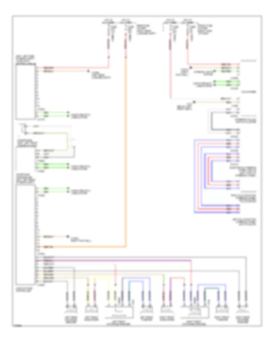 Premium Radio Wiring Diagram Late Production HIFI without AMP Amplifier for BMW 760Li 2004