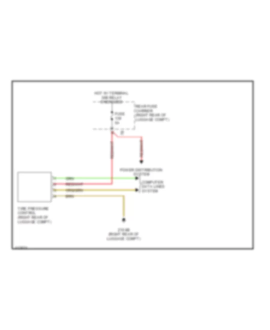 Warning Systems Wiring Diagram for BMW Alpina B7 2013