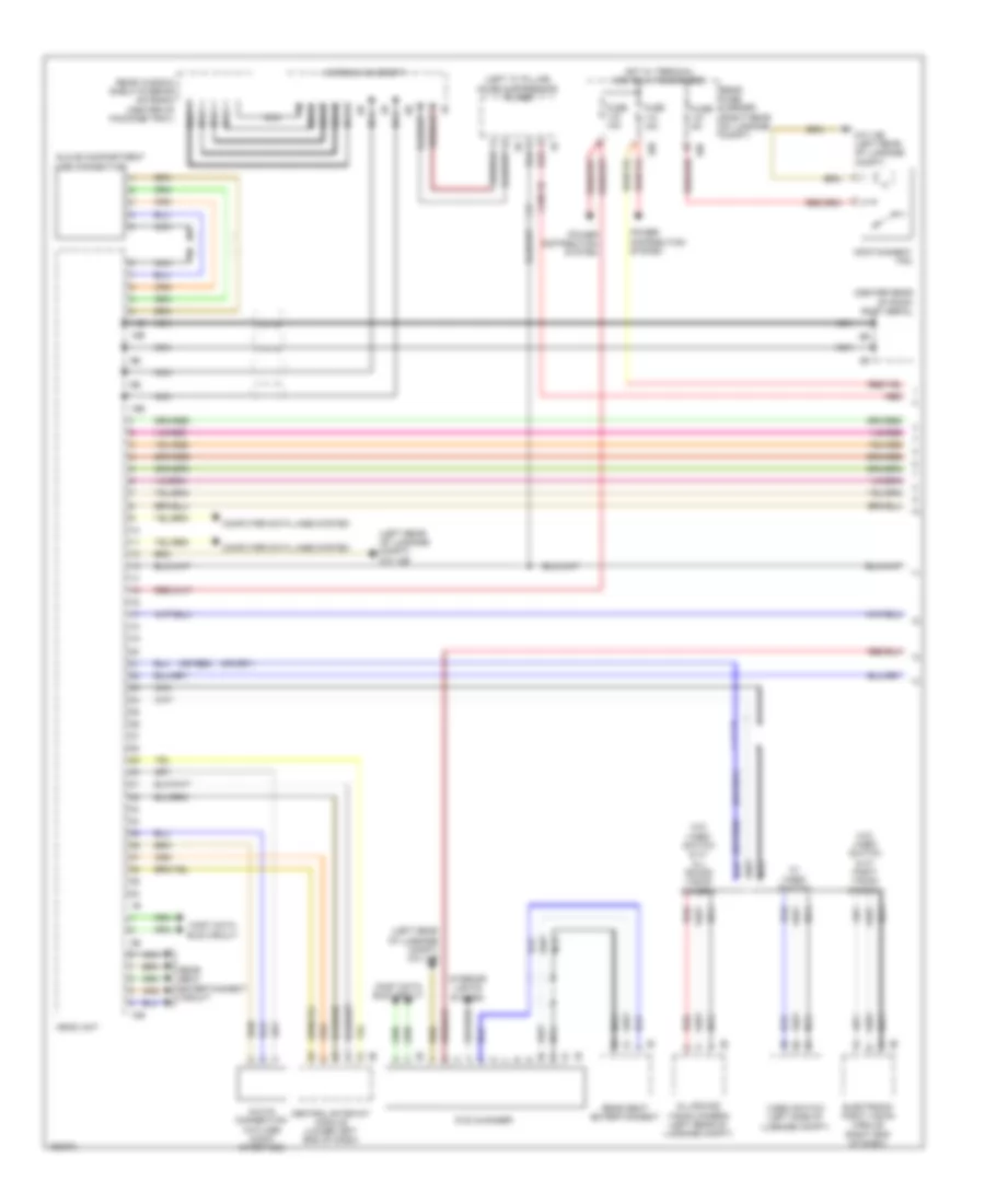 Navigation Wiring Diagram, Basic (1 of 2) for BMW 750i 2014