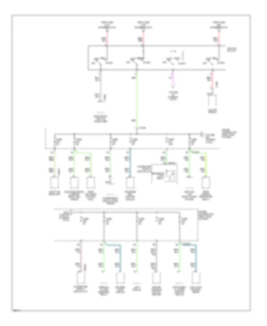 Power Distribution Wiring Diagram (4 of 5) for BMW X3 30i 2007
