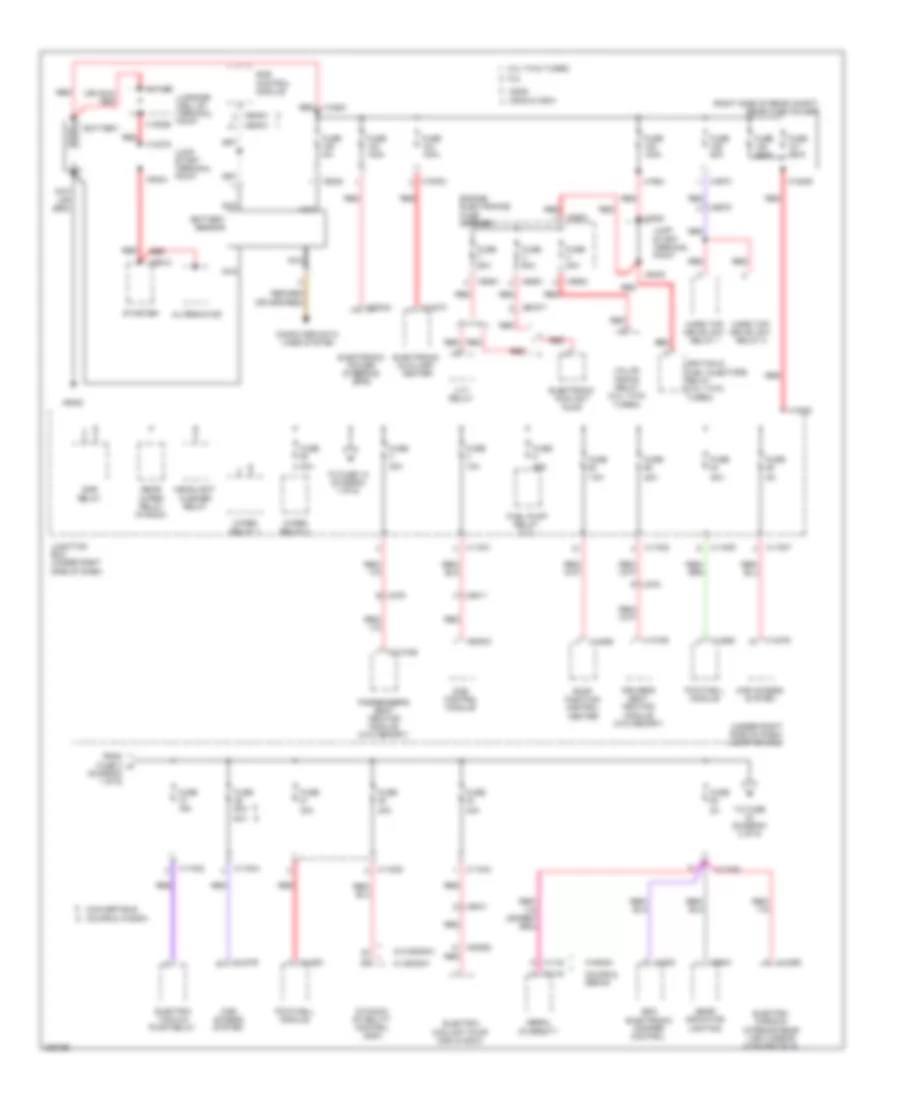 Power Distribution Wiring Diagram Except Sedan 1 of 6 for BMW 328i 2012