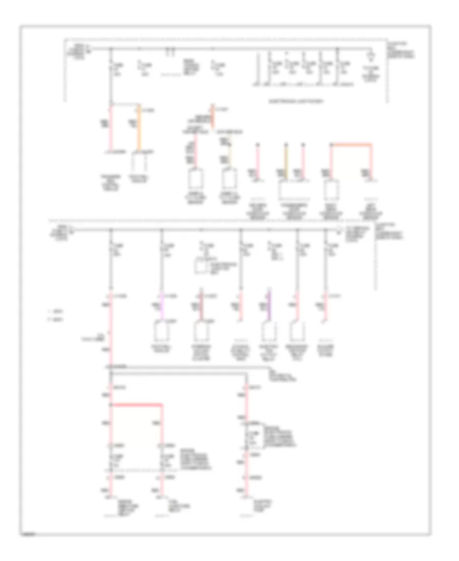 Power Distribution Wiring Diagram Except Sedan 2 of 6 for BMW 328i 2012