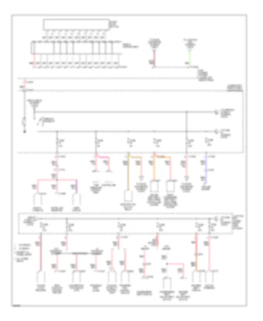 Power Distribution Wiring Diagram Except Sedan 3 of 6 for BMW 328i 2012